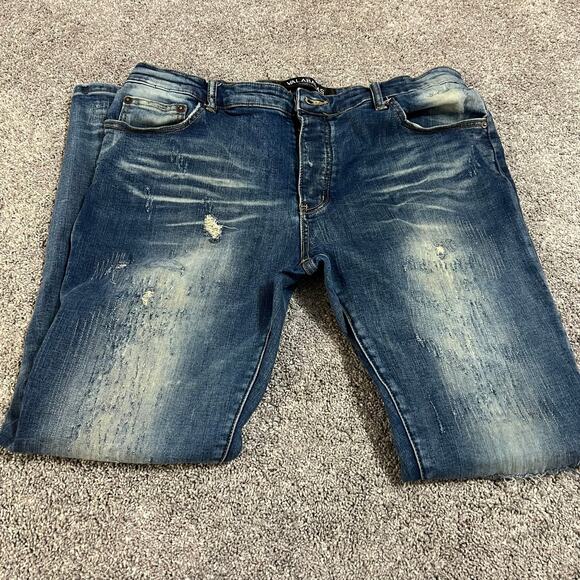 Valabasas Men’s Skinny Button Fly Jeans size 38 - Picture 7 of 12